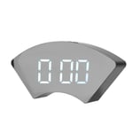 (white) Digital Clock Alarm Clock With Usb Charger LED Digital Alarm