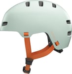 ABUS XOXO Bike Helmet - city Helmet in Skater look - Helmet for Skateboard, Bike, scooter - with Optimised chin pad - for Teenagers and Adults - Size M, Green