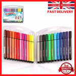 KXF Washable Felt Tip Colouring Pens Set for 2 Count (Pack of 1), 24 colours New