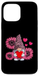 iPhone 13 Pro Max Cute Pink Gnome Sunflower Valentines Day Case