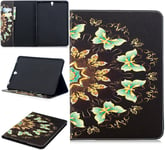 Tablet Étui Pour Samsung Galaxy Tab S3 9,7 Pouces (Sm-T820/T825) Pu Cuir Couverture Magnétique Housse Papillon Coloré Motif Stent Fonction Flip Cuir Pour Galaxy Tab S3 9,7.[F1296]