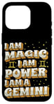 Coque pour iPhone 16 Pro Magique Gemini Power Zodiac Girl Horoscope Anniversaire