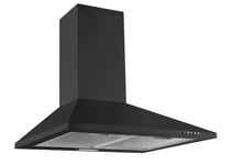 Hotte de Cuisinière Hotte Murale Hotte Cheminée 60 CM Noir respekta