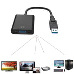 USB 3.0 to VGA Cable Multi-Display Video Graphic External Adapter for Win 7/8 PC