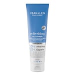 Jean & Len Refreshing Gel Cleanser, idéal pour tous les types de peau, texture gel non grasse, nettoyage en douceur, préserve la peau du dessèchement, gel nettoyant sans parfum, végétalien, 125 ml