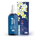 Helan, Monoï de Tahiti - Crème Solaire 50+ Spray Corps Transparent avec Huile de Coco, Beurre de Karité et Vitamine E, Protection Solaire 50+ SPF Très Haute sans Graisse ni Tache Made in Italy, 150 ml