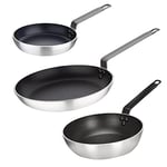 Vogue Cook Like A Pro 3-Piece Non-Stick Frying Pan and Saute Pan Set