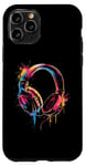 iPhone 11 Pro Headphones Music DJ Artwork Music Lover Beatmaker Techno Case