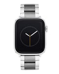 Vince Camuto Fashion Bands for Apple Watch, Secure, Adjustable, Apple Watch Replacement Band, Fits Most Wrists, Silver/Gunmetal Grey, 42mm (Series 1-3), 44/45/46/49mm (Ultra & Ultra 2), Modern