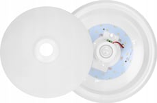 Orno Zonda Led 12W, Takarmatur Med Rörelsesensor, 800Lm, Ip20, 4000K, Opal Polykarbonat, Vit