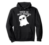 This Is Boo Sheet Halloween Ghost Costumes Men Women Couples Pullover Hoodie