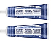 Dr Bronner`s Peppermint Toothpaste 140g (Pack of 2)