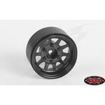 [FR] Rc4Wd Oem 6-Lug Stamped Steel 1.55 Beadlock Wheels (Black) - RC4ZW0310