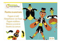 Avenue Mandarine KC123C - Une boite créative enfant - 5 pantins à construire - À partir de 3 ans - INSECTES