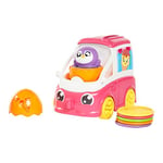 Tomy: Toomies - Fill and Pop Ice Cream Truck with Hide and Squeak Egg - Educational Push-Along Play Toy for Toddlers