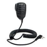 Retevis RS111 Talkie Walkie Haut-Parleur Microphone 2 Broches Compatible avec Talkie Walkie Retevis RT24 RT27 RT22 RT3S RT5 RT5R RT28 Baofeng UV-5R BF-888S Kenwood WOUXUN TYT (1 pcs)