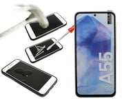 Full Frame Glas skydd Samsung Galaxy A55 5G (SM-A556B) (Svart)