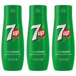 3 x SodaStream 7Up Flavour Syrup 440ml ConcentrateMakes 9L Homemade Fizzy Juice