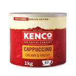 Kenco Cappuccino Creamy & Frothy Instant Coffee Powder Tin 1Kg - 67 Servings