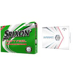 Srixon Soft Feel 12, White & Callaway Supersoft Golf Balls 2021, White
