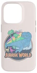 Coque pour iPhone 14 Pro Jurassic World: Fallen Kingdom T-Rex Dino Scene Pastel Logo