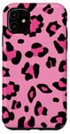 iPhone 11 Pink Leopard Cheetah Print Phone Case Animal For Women Cute Case