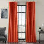 HPD Half Price Drapes Room Darkening Curtains 96 Inches Long for Bedroom & Living Room (1 Panel), 50 X 96, Navajo Rust