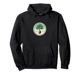 Oak from Acorn Illustration Tree Lovers mighty Oak tree Pullover Hoodie