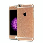 Sticker Autocollant Iphone Se Intégral Apple Bling Paillettes Strass Diamant Avant/Arrière - Or