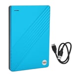 Ulkoinen kiintolevy Ultrathin 2,5 tuuman USB 3.0 alumiiniseoksesta Plug and Play -mobiilikiintolevy tietokoneelle TV Phone Blue 160GB