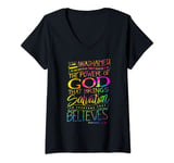 Womens I am Unashamed of the Gospel - Bible Verse Christian Faith V-Neck T-Shirt