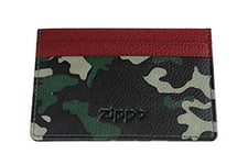 Zippo Leather Credit Card Holder Porte-Carte de crédit 10 Centimeters Vert (Green Camouflage)