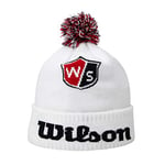 Wilson Golf Unisexe Bonnet, TOUR BEANIE, Polyester, Blanc, Taille Unique, WGH700030