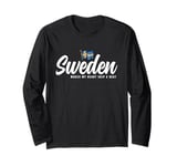 Swedish Souvenirs Makes My Heart Skip A Beat I Love Sweden Long Sleeve T-Shirt