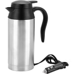 Linghhang - Bouilloire Chauffante Électrique 24 v, Bouilloire Électrique de Voiture 750 Ml, Thermos de Voyage Électrique en Acier Inoxydable pour