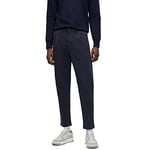 BOSS Mens Schino-Shyne Slim-fit Trousers in Stretch-Cotton Twill Blue