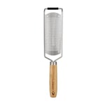 Culinare Naturals, Râpe de Cuisine Fine/Zesteur, Râpe à Fromage Manuelle, Râpe pour Parmesan, Citron, Coconut, Muscade, Chocolat Bambou/Acier inoxydable, 30 cm x 7 cm