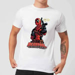 Marvel Deadpool Hey You Men's T-Shirt - White - XXL