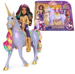 Unicorn Academy - L'Ecole des Licornes - Licorne à Fonctions Wildstar 28 Cm + Poupée Sophia 24 Cm - Avec Sons & Lumières - Jouets Inspirés De La Série L'Ecole des Licornes - Jouet Enfant 4 Ans et +