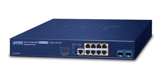 PLANET L3 8-Port 10/100/1000T Håndtert Gigabit Ethernet (10/100/1000) Strøm over Ethernet (PoE)