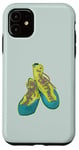 iPhone 11 Old rock climbing shoes illustration climbing gear Case