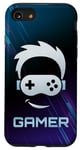 Coque pour iPhone SE (2020) / 7 / 8 Manette de jeu vidéo Gamer Face Player