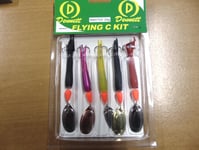 Dennett Flying C Spinning Salmon Lures VMC Treble Hooks Spinners pack of 5 x 20g