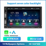 Autoradio 2 Din ,car Radio 7 'hd carplay Android Auto Player , Tactile Screen Auto Audio car Stereo MP5 Bluetooth usb tf fm camerie