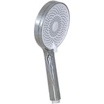 Pommeau de douche 3 types de jet avec picots anti-calcaire avec poignée ergonomique Chromé