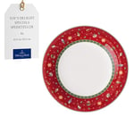 Villeroy & Boch – Toy's Delight Specials Dinner Plate, Large Plate with Christmas Motif, Porcelain Plate, Christmas Tableware, 27 cm Ø, Dishwasher-Safe, Microwave-Safe