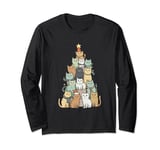 Cat Christmas Tree - Holiday Cats Long Sleeve T-Shirt