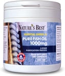 Pure Fish Oil 1000mg  180 Capsules  6 Months Supply  One-A-Day  Essential Omega