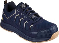 Skechers Mens Safety Shoes Trainers Malad ii Composite Toe Lace Up navy UK Size