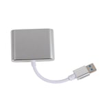 USB 3.0 - VGA+HD Multimedia Interface Adapter Converter HD 1080P -tietokonesovitin Windows 7/8/8.1/10